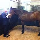 Simon Reid with his Nadeem colt Simon Reid with his Nadeem colt